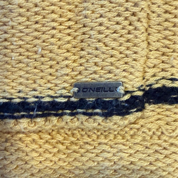 O'Neill V-Neck Striped Sweater in Cream, Orange, Blue, and Yellow - Picture 8 of 11